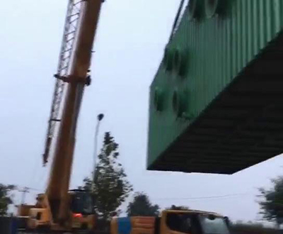 生物除臭設備吊裝